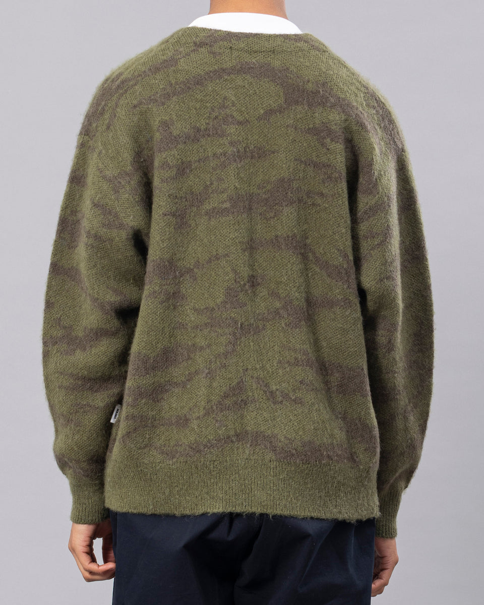 MOHAIR KNIT CAMO CARDIGAN – UNFRM®️ OUTDOOR STANDARD
