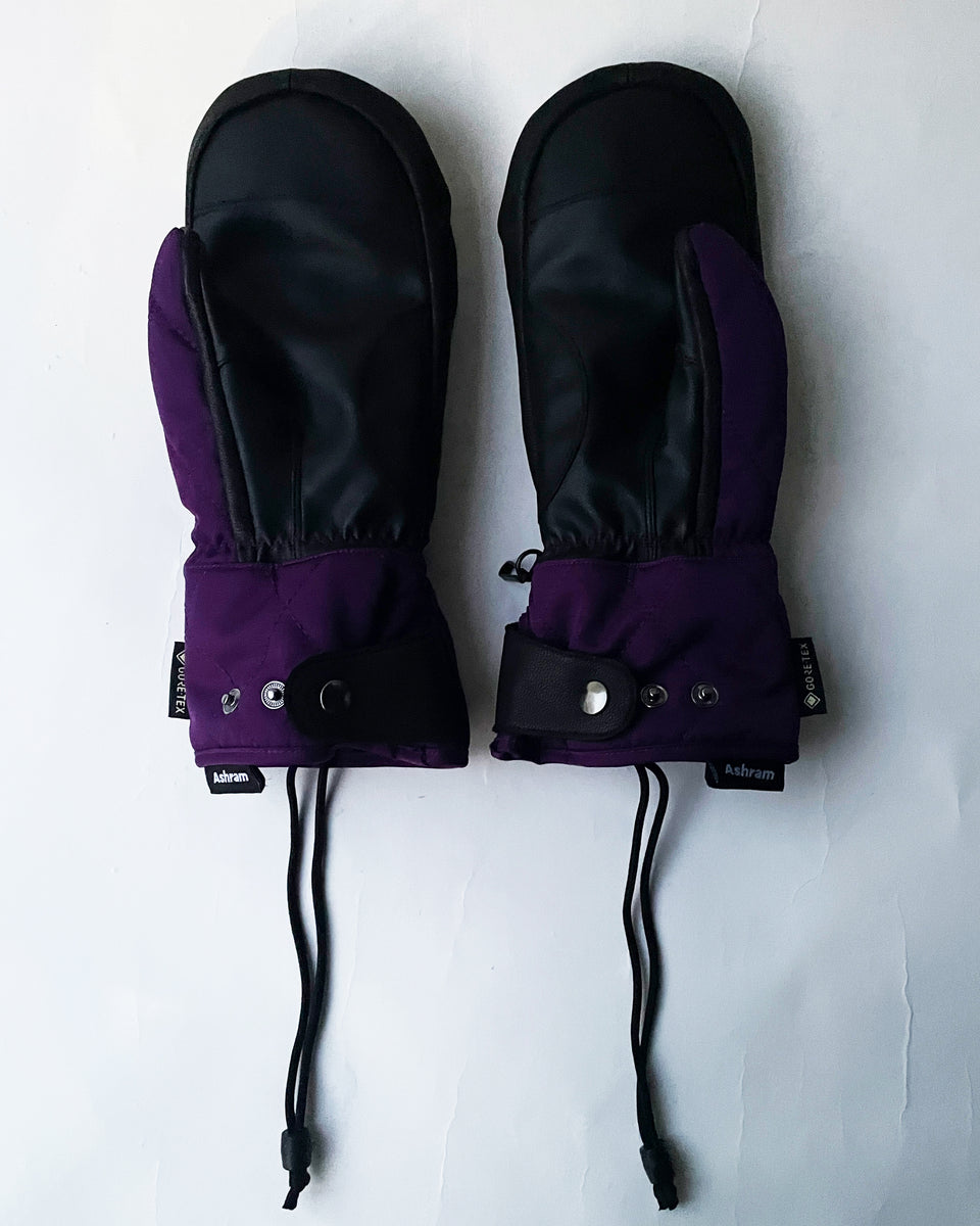 ASHRAM GORE-TEX ミトングローブ パープル 新品未使用 GORE-TEX MILITARY DIAMOND QUILT MITTEN GLOVE BY ASHRAM – UNFRM