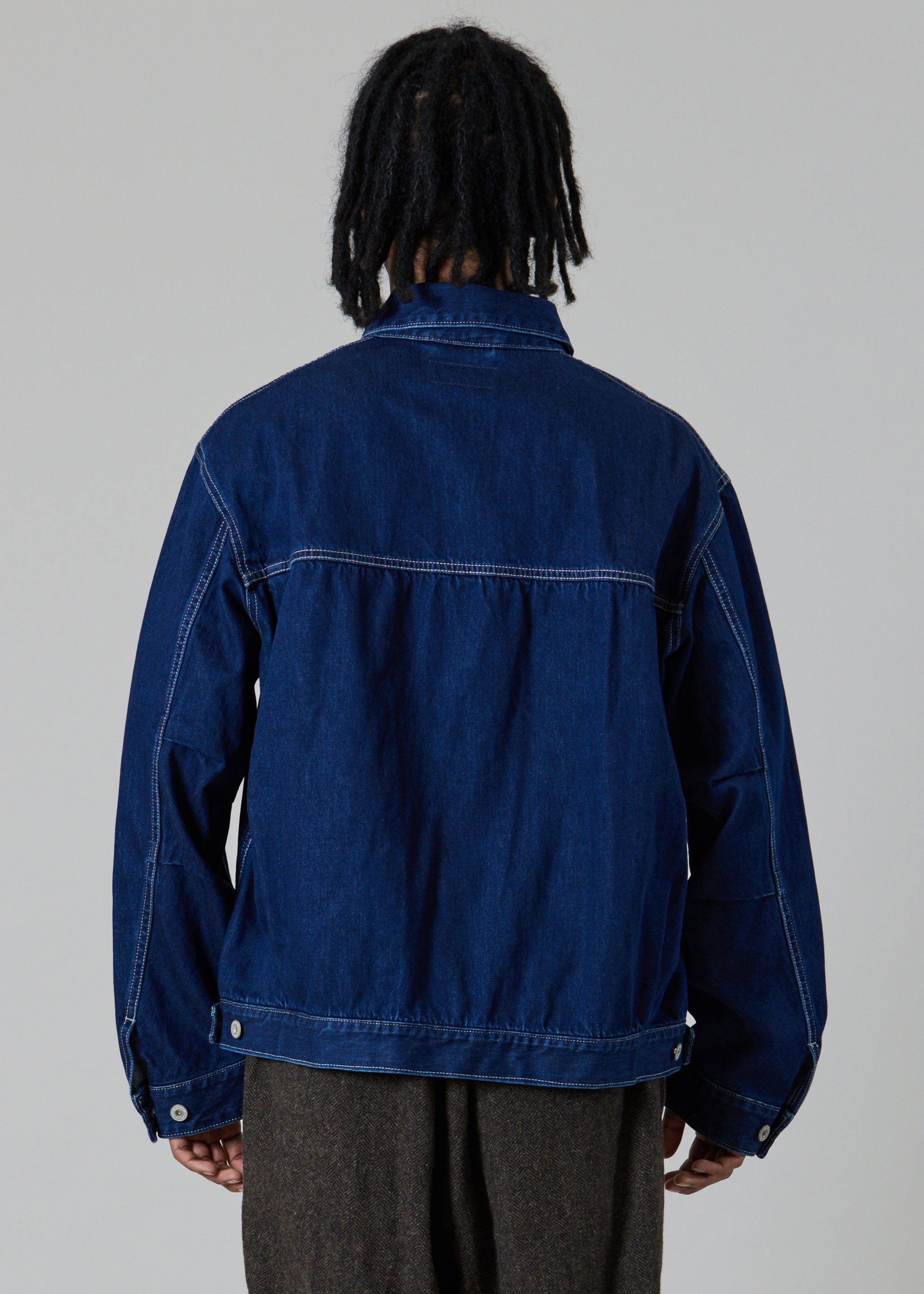 極美品✨OUR きれいめデニムジャケット　現行　ネイビー きれいめデニムジャケット – OURHOME