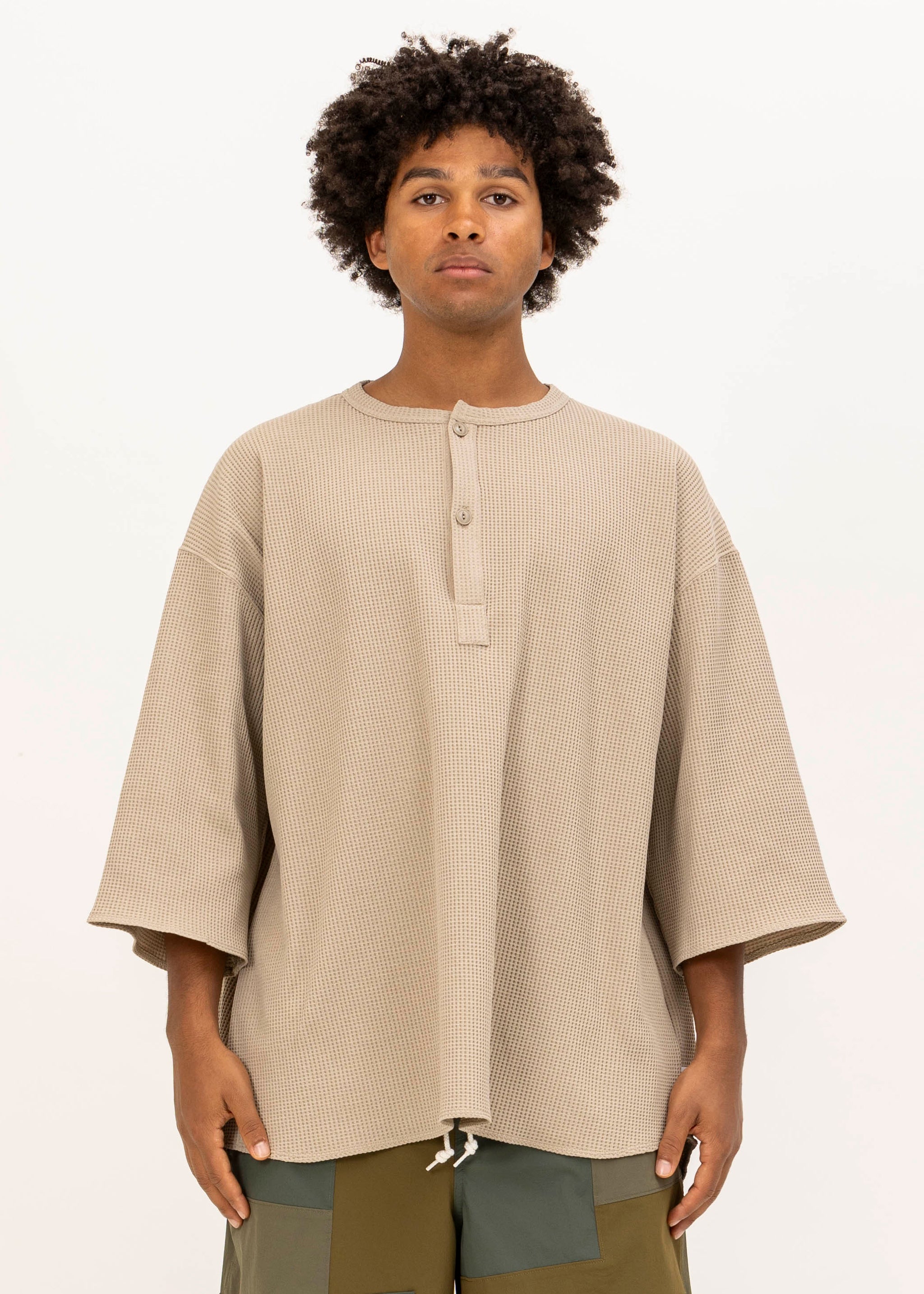 IRM WAFFLE THERMAL 6/10 HENRY NECK WIDE SHIRT – UNFRM®️ OUTDOOR