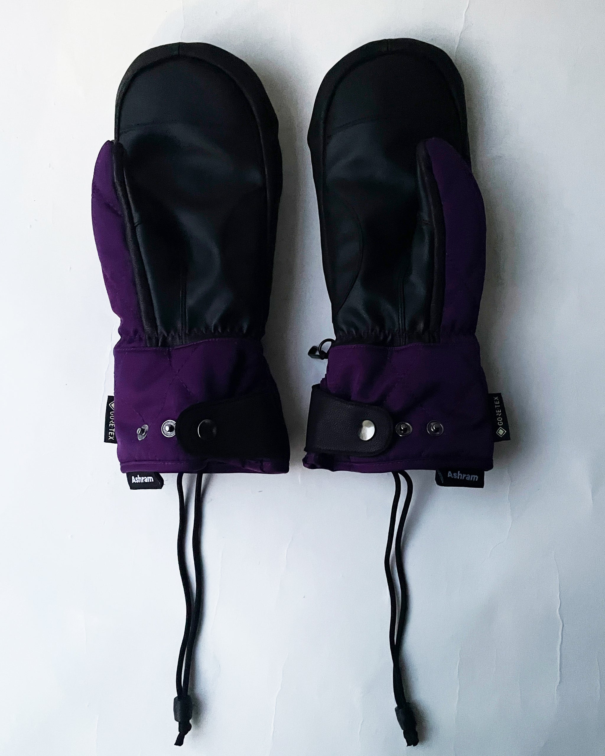 ASHRAM GORE-TEX ミトングローブ パープル 新品未使用 GORE-TEX MILITARY DIAMOND QUILT MITTEN GLOVE BY ASHRAM – UNFRM