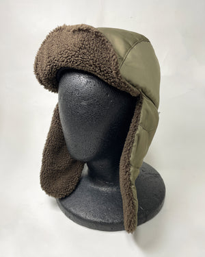 2WAY 5PANEL MILITARY BOA FLEECE EARFLAP CAP