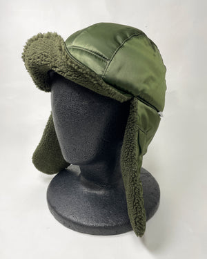 2WAY 5PANEL MILITARY BOA FLEECE EARFLAP CAP